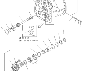 Bộ ly hợp 37D-1TC-2010 Komatsu