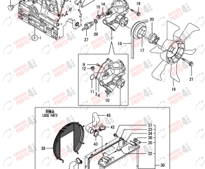 Ống nước 129602-49010  Yanmar