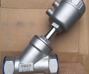 Van xiên khí nén dn40 thân inox 316